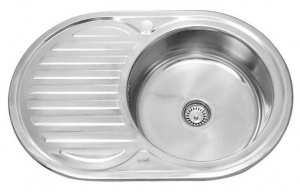 мойка врез. HLD 7750 0,6/180 R овальн. 1P б/к (12) SINKLIGHT