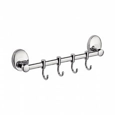 L3315-4 Крючки на планке *4 хром подвижные  LEDEME